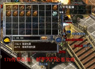 176传奇私服:新手入门必看攻略 176传奇私服:新手入门必看攻略