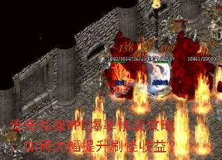 传奇私服WPE爆率修改攻略:如何大幅提升刷怪收益? 传奇私服WPE爆率修改攻略:如何大幅提升刷怪收益?