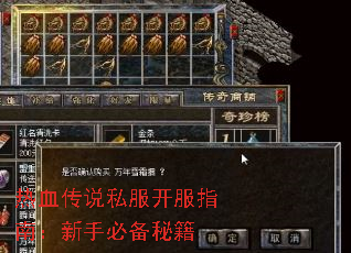 热血传说私服开服指南:新手必备秘籍 热血传说私服开服指南:新手必备秘籍