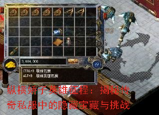 纵横娇子英雄征程:揭秘传奇私服中的隐藏宝藏与挑战 纵横娇子英雄征程:揭秘传奇私服中的隐藏宝藏与挑战