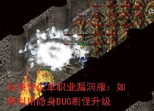 仙侠传说单职业漏洞服:如何利用隐身BUG刷怪升级 仙侠传说单职业漏洞服:如何利用隐身BUG刷怪升级