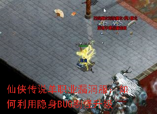 仙侠传说单职业漏洞服:如何利用隐身BUG刷怪升级 仙侠传说单职业漏洞服:如何利用隐身BUG刷怪升级