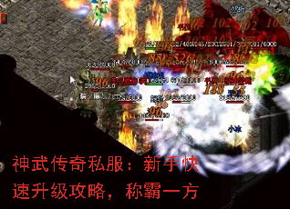 神武传奇私服:新手快速升级攻略,称霸一方 神武传奇私服:新手快速升级攻略,称霸一方