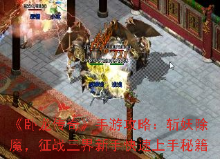 《卧龙传奇》手游攻略:斩妖除魔,征战三界新手快速上手秘籍 《卧龙传奇》手游攻略:斩妖除魔,征战三界新手快速上手秘籍