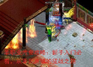 单职业传奇攻略:新手入门必看,从零到英雄的征战之路 单职业传奇攻略:新手入门必看,从零到英雄的征战之路