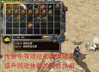 传奇中有效抵御麻痹效果,提升游戏体验的属性指南 传奇中有效抵御麻痹效果,提升游戏体验的属性指南