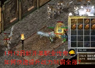 1月12日新开单职业传奇:如何快速提升战力制霸全服? 1月12日新开单职业传奇:如何快速提升战力制霸全服?