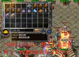 176随心大极品:散人打金如何起飞,快速致富的秘诀是什么? 176随心大极品:散人打金如何起飞,快速致富的秘诀是什么?