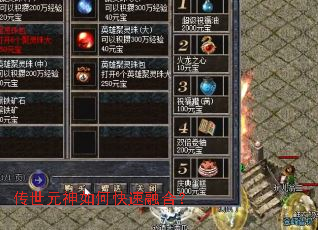 传世元神如何快速融合? 传世元神如何快速融合?