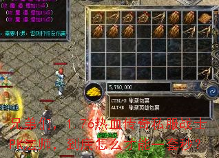 兄弟们,1.76热血传奇私服战士PK法师,到底怎么才能一套秒? 兄弟们,1.76热血传奇私服战士PK法师,到底怎么才能一套秒?