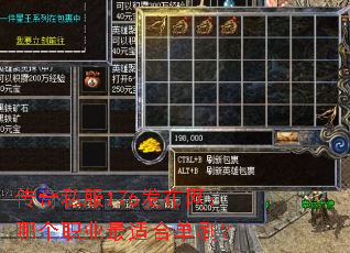 传奇私服176发布网:哪个职业最适合单刷? 传奇私服176发布网:哪个职业最适合单刷?