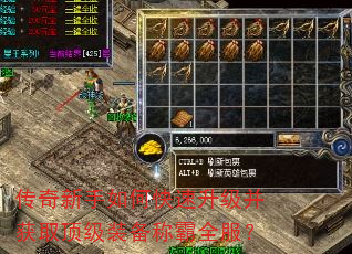 传奇新手如何快速升级并获取顶级装备称霸全服? 传奇新手如何快速升级并获取顶级装备称霸全服?