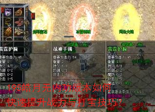 195皓月无内功版本如何快速提升战力与打宝技巧? 195皓月无内功版本如何快速提升战力与打宝技巧?