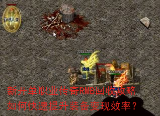 新开单职业传奇RMB回收攻略如何快速提升装备变现效率? 新开单职业传奇RMB回收攻略如何快速提升装备变现效率?