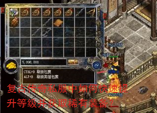 复古传奇私服中如何快速提升等级并获取稀有装备? 复古传奇私服中如何快速提升等级并获取稀有装备?