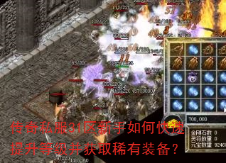 传奇私服31区新手如何快速提升等级并获取稀有装备? 传奇私服31区新手如何快速提升等级并获取稀有装备?