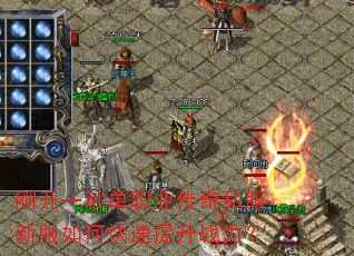 刚开一秒单职业传奇私服新服如何快速提升战力? 刚开一秒单职业传奇私服新服如何快速提升战力?