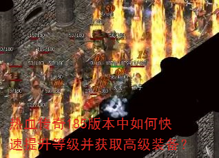 热血传奇185版本中如何快速提升等级并获取高级装备? 热血传奇185版本中如何快速提升等级并获取高级装备?