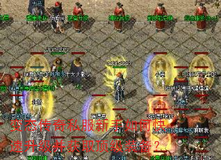 变态传奇私服新手如何快速升级并获取顶级装备? 变态传奇私服新手如何快速升级并获取顶级装备?