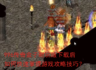 996传奇盒子耐玩版下载后如何快速掌握游戏攻略技巧? 996传奇盒子耐玩版下载后如何快速掌握游戏攻略技巧?