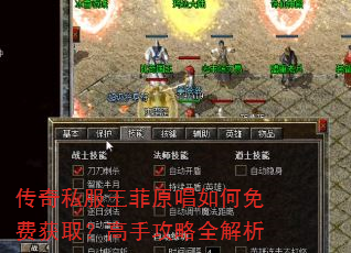 传奇私服王菲原唱如何免费获取?高手攻略全解析 传奇私服王菲原唱如何免费获取?高手攻略全解析