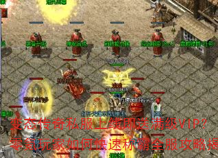 变态传奇私服上线即送满级VIP?零氪玩家如何快速称霸全服攻略揭秘 变态传奇私服上线即送满级VIP?零氪玩家如何快速称霸全服攻略揭秘