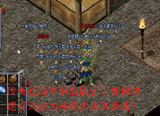 传奇私服单职业版新手如何快速提升战力并刷出极品装备? 传奇私服单职业版新手如何快速提升战力并刷出极品装备?