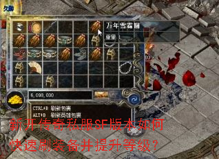新开传奇私服SF版本如何快速刷装备并提升等级? 新开传奇私服SF版本如何快速刷装备并提升等级?