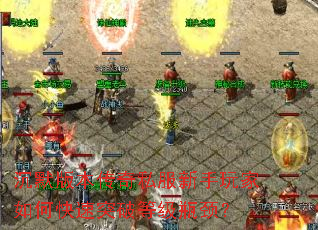 沉默版本传奇私服新手玩家如何快速突破等级瓶颈? 沉默版本传奇私服新手玩家如何快速突破等级瓶颈?