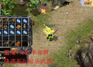 蓝魔176新手如何快速刷到极品武器? 蓝魔176新手如何快速刷到极品武器?