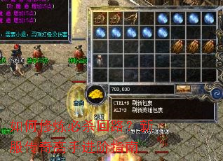 如何修炼必杀回路?新服传奇高手进阶指南 如何修炼必杀回路?新服传奇高手进阶指南