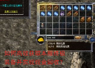如何高效获取本服终极装备并实现现金回收? 如何高效获取本服终极装备并实现现金回收?