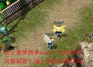 战士单挑精英boss?法师如何风筝制胜?道士宝宝扛得住吗? 战士单挑精英boss?法师如何风筝制胜?道士宝宝扛得住吗?