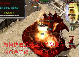 如何快速提升盛大单职业私服角色等级与装备战力? 如何快速提升盛大单职业私服角色等级与装备战力?