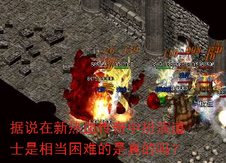 据说在新热血传奇中扮演道士是相当困难的是真的吗? 据说在新热血传奇中扮演道士是相当困难的是真的吗?