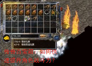 传奇百宝箱:如何快速提升角色战斗力? 传奇百宝箱:如何快速提升角色战斗力?