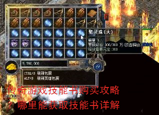 传奇游戏技能书购买攻略?哪里能获取技能书详解 传奇游戏技能书购买攻略?哪里能获取技能书详解