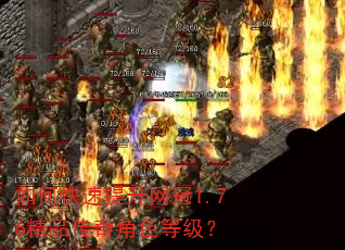 如何快速提升网冠1.76精品传奇角色等级? 如何快速提升网冠1.76精品传奇角色等级?